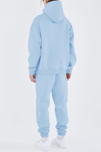 HHGKED Men's Sweatsuits 2 Piece Outfits Baggy Travel Vacation Fashion Clothes Casual Hoodie Jogging Track suits Sets - Image 3