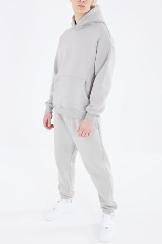 HHGKED Men's Sweatsuits 2 Piece Outfits Baggy Travel Vacation Fashion Clothes Casual Hoodie Jogging Track suits Sets - Image 4
