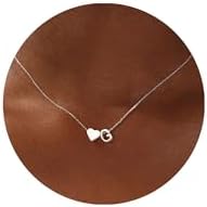 Turandoss Heart Initial Necklace for Girls Women, 18K Gold Plated Jewelry by TurandossJewelry