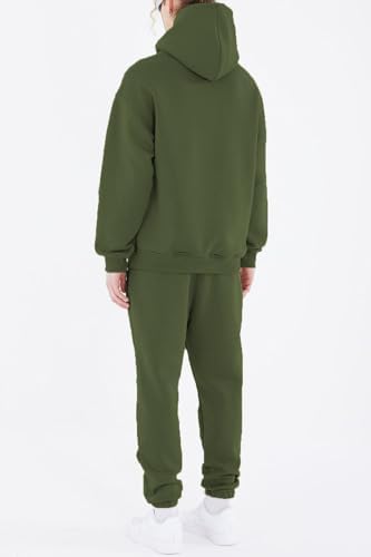 HHGKED Men's Sweatsuits 2 Piece Outfits Baggy Travel Vacation Fashion Clothes Casual Hoodie Jogging Track suits Sets - Image 3