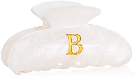 Acrylic Letter Hair Clips for Women -White Monogram Hair Claw Alphabet Large Hair Clip, Fashion Glitter Claw Clips Elegant And Durable Hair Accessory, Letter B by Fohufo