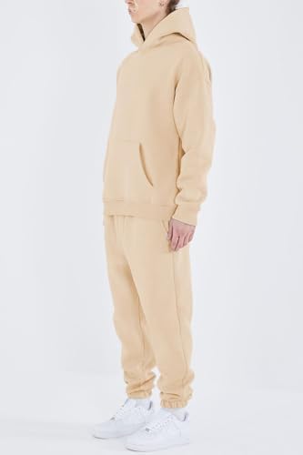 HHGKED Men's Sweatsuits 2 Piece Outfits Baggy Travel Vacation Fashion Clothes Casual Hoodie Jogging Track suits Sets - Image 2