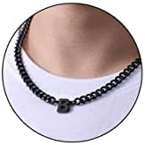 DuoDiner 18+2" Initial Necklace for Men Boys Gifts A-Z Cuban Link Chain by Duodiner