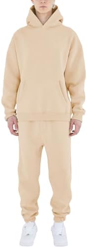 HHGKED Men's Sweatsuits 2 Piece Outfits Baggy Travel Vacation Fashion Clothes Casual Hoodie Jogging Track suits Sets by HHGKED