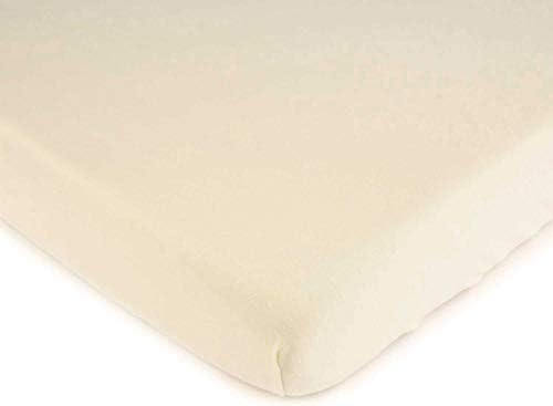SheetWorld Fitted 100% Cotton Flannel Moses Basket Sheet 13 x 27, Flannel FS2 - Ivory, Made in USA by SHEETWORLD.COM