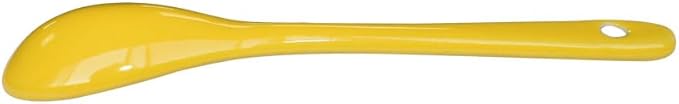 Yellow 6 pcs Porcelain Egg Spoons Ceramic Spoons 4.7 inch Coffee Dessert Yogurt Tea Milky Tea