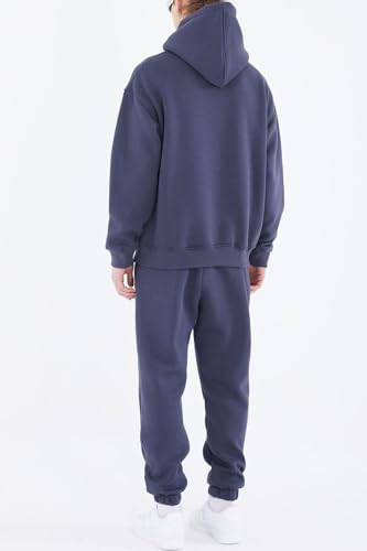 HHGKED Men's Sweatsuits 2 Piece Outfits Baggy Travel Vacation Fashion Clothes Casual Hoodie Jogging Track suits Sets - Image 3