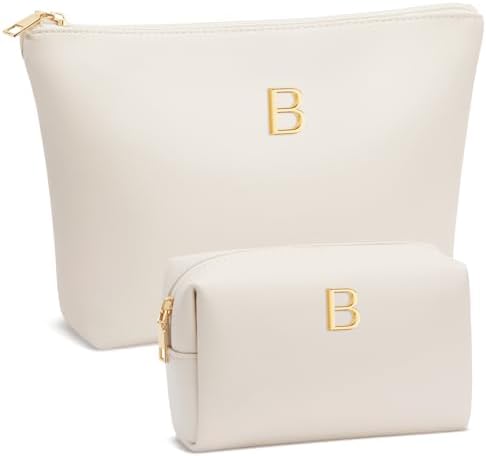 Gifts for Women Girls Personalized Initial Travel Makeup Bag by Unknown
