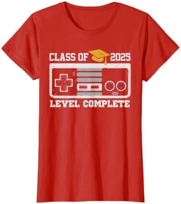 Class of 2025 Level Complete Video Gamer Senior Graduation T-Shirt by Unknown