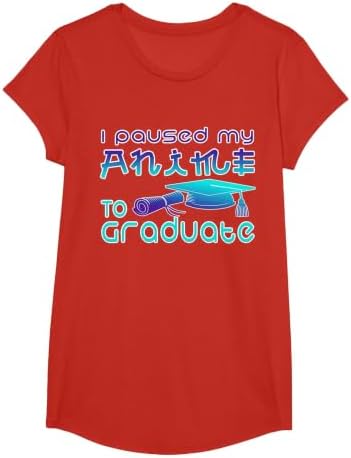 Anime Graduation Ideas I Paused My Anime to Graduate Funny T-Shirt by Unknown