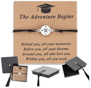 SAM & LORI Unique Grad Cap Box 2026 Graduation Gifts for Her/Him - Adjustable Unisex Bracelet for Primary/Middle School/High School/College Grads by SAMLORI