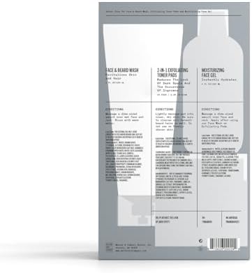 Bevel Skin Care Set, Includes Face Wash with Aloe Vera, Glycolic Acid - Image 4