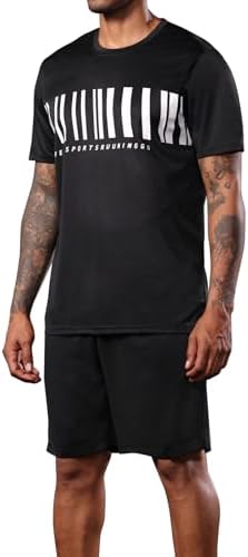 BUYJYA 3 Pack Men's Gym Shorts Shirt Set Workout Athletic Basketball Running Football Elastic Waist with Pocket Gifts - Image 2