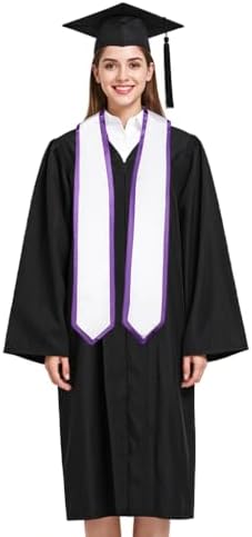 Unisex Adult Graduation Honor Stole Classic End With Trim 72" Long - Image 3