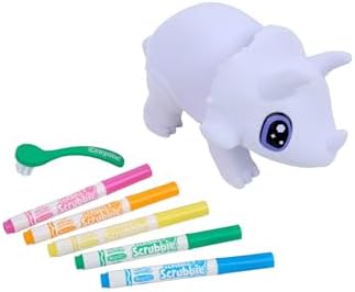 Crayola Jumbo (6 inch) Scribble Scrubbie Pets, Rory the Dino, Posable Kids Toy, Customizable Toy, Gift - Image 2