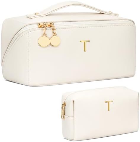 Initial Makeup Bag Personalized Gift for Women Teen Girls by Unknown