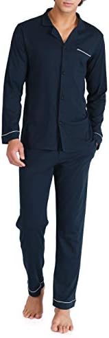 DAVID ARCHY Men's Pajama Set, Premium Combed Cotton Long Sleeve Sleepwear by DAVIDARCHY