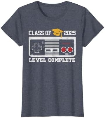Class of 2025 Level Complete Video Gamer Senior Graduation T-Shirt by Unknown