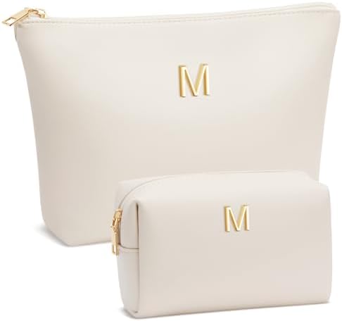 Gifts for Women Girls Personalized Initial Travel Makeup Bag by Unknown
