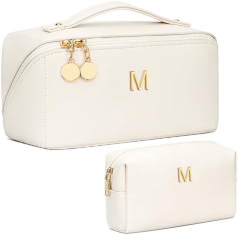 Initial Makeup Bag Personalized Gift for Women Teen Girls by Unknown