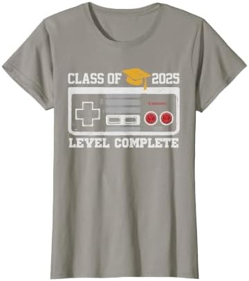 Class of 2025 Level Complete Video Gamer Senior Graduation T-Shirt by Unknown