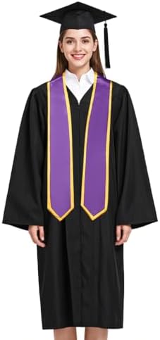 Unisex Adult Graduation Honor Stole Classic End With Trim 72" Long - Image 3