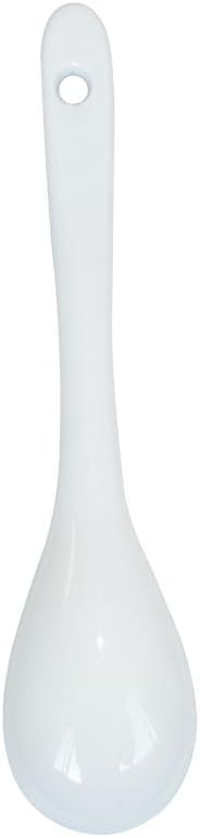 White 6 pcs Porcelain Egg Spoons Ceramic Spoons 4.7 inch Coffee Dessert Yogurt Tea Milky Tea