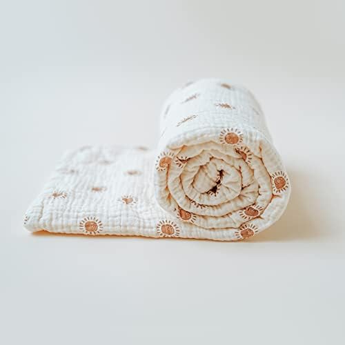 Konssy Soft Muslin Baby Blanket for Unisex Boys & Girls, 30 x 40 Inch - Image 4