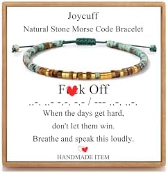JoycuFF Morse Code Bracelets Christmas Birthday Gifts for Women Her by Joycuff