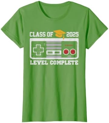 Class of 2025 Level Complete Video Gamer Senior Graduation T-Shirt by Unknown