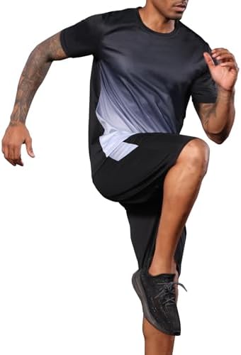 BUYJYA 3 Pack Men's Gym Shorts Shirt Set Workout Athletic Basketball Running Football Elastic Waist with Pocket Gifts - Image 4