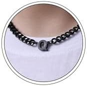 DuoDiner 18+2" Initial Necklace for Men Boys Gifts A-Z Cuban Link Chain by Duodiner