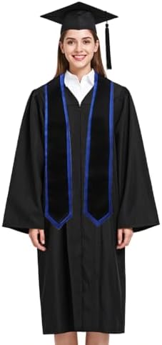 Unisex Adult Graduation Honor Stole Classic End With Trim 72" Long - Image 4