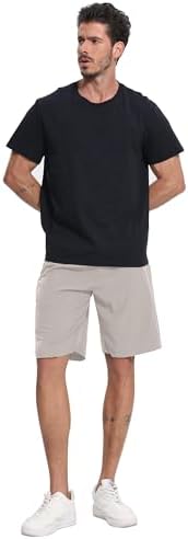 BUYJYA 5 Pack Men's Athletic Gym Shorts Set Workout Basketball Running Elastic Waist with Zipper Pocket Gift - Image 2
