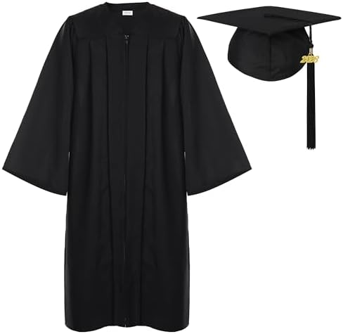 Newrara Graduation Gown Cap Tassel Set by NEWRARA