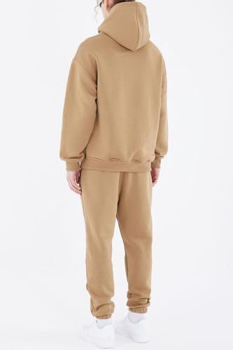 HHGKED Men's Sweatsuits 2 Piece Outfits Baggy Travel Vacation Fashion Clothes Casual Hoodie Jogging Track suits Sets - Image 3