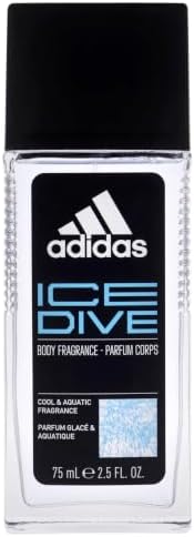 Adidas Ice Dive Body Fragrance 2.5 fl oz (Pack of 1), Notes of Lavender, Sandalwood, and Vanilla, Men's fragrance, Long lasting, Sporty fragrance, Travel size by adidasfragrance