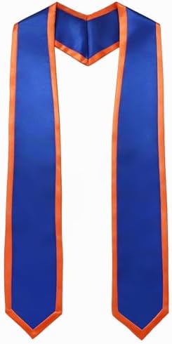 Unisex Adult Graduation Honor Stole Classic End With Trim 72" Long by Ftyfty