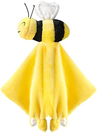 Pro Goleem Bee Loveys for Babies Soft Security Blanket Baby Snuggle Toy Stuffed Animal Blanket Unisex Lovie Baby Gifts for Infant and Toddler Yellow 12 Inch by ProGoleem