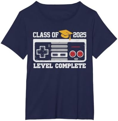 Class of 2025 Level Complete Video Gamer Senior Graduation T-Shirt by Unknown