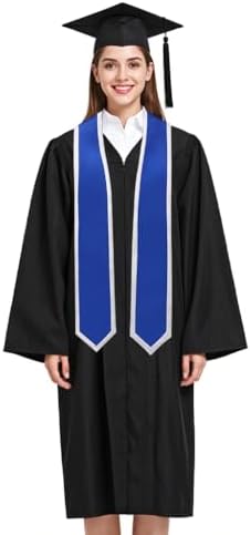 Unisex Adult Graduation Honor Stole Classic End With Trim 72" Long - Image 4