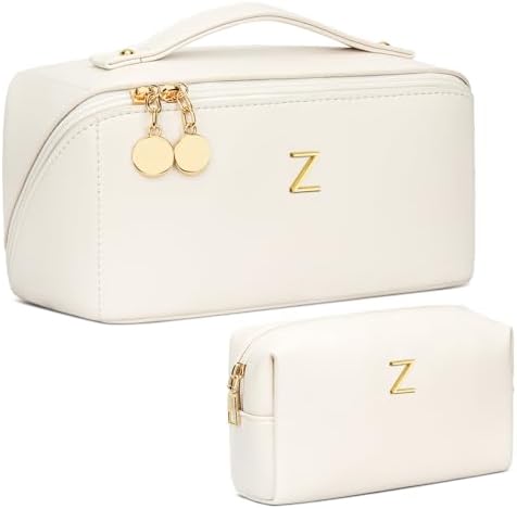 Initial Makeup Bag Personalized Gift for Women Teen Girls by Unknown