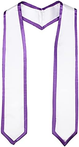 Unisex Adult Graduation Honor Stole Classic End With Trim 72" Long - Image 2