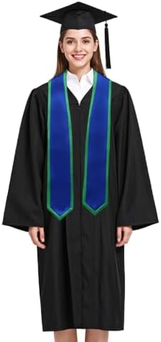 Unisex Adult Graduation Honor Stole Classic End With Trim 72" Long - Image 4