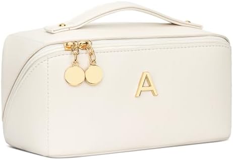 Initial Makeup Bag Personalized Gift for Women Teen Girls by Unknown