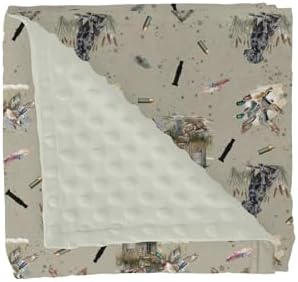 Vintage Duck Hunting Hunter Baby Blanket for Girl Boy Retro Mallard Ducks Dogs Farmhouse Soft Mink with Dotted Backing Double Layer Swaddle Blanket Wild Bird Bed Throw for Newborn Toddler Crib 30x40 by GrowhappyGrowhealthy