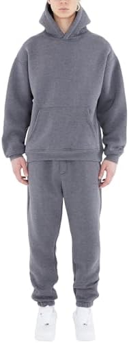 HHGKED Men's Sweatsuits 2 Piece Outfits Baggy Travel Vacation Fashion Clothes Casual Hoodie Jogging Track suits Sets by HHGKED