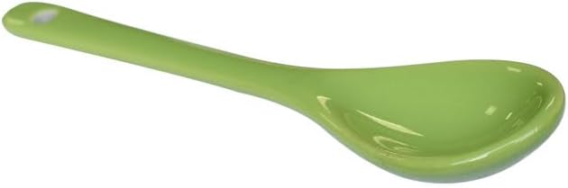 Green 6 pcs Porcelain Egg Spoons Ceramic Spoons 4.7 inch Coffee Dessert Yogurt Tea Milky Tea