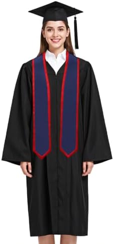 Unisex Adult Graduation Honor Stole Classic End With Trim 72" Long - Image 4