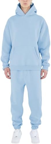 HHGKED Men's Sweatsuits 2 Piece Outfits Baggy Travel Vacation Fashion Clothes Casual Hoodie Jogging Track suits Sets by HHGKED